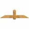 Ekena Millwork Eugene Rough Sawn Timber Gable Bracket, Western Red Cedar, 60"W x 17"H x 4"D x 6"F, 7/12 Pitch GBW060X17X0406EUG00RWR - alternate 1